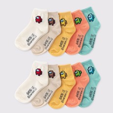 어몽어스 컬러 단목 아동 양말