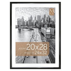 MCS Trendsetter 40.6x50.8cm(16x20인치) 포스터 프레임 디스플레이 그림 30.5x40.6cm(12x16인치) 매트 포함 또는 40.6x50.8cm(1