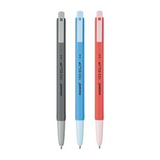 모나미 153 클립 0.5mm, 0.5 혼합 10개 (흑4청3적3), 1세트