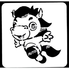 RUTIS 蝶古巴特 DIY 簍空模板 塗鴉繪畫模板, 1個, ST-CU1-0127