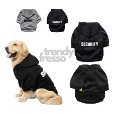 마켓터치드 강아지 후드티 맨투맨 겨울옷, M_블랙