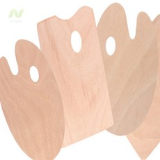 미나픽 미술용 우드 파레트 원목그림팔레트, 사각 - 소