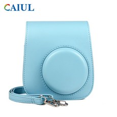 拍拍 Mini11 拍立得相機皮套 - 時尚保護套, 1個, 晴空藍