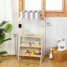 奶油風兒童廚房玩具木質過家家燈光出水做飯工具仿真冰箱益智早教, 1個, YLB便利商店