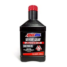AMSOIL SEVERE GEAR 75W-90 全合成齒輪油 卓越保護 延長傳動系統壽命, 1個, #SVG-QT75W90