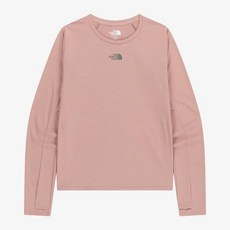 노스페이스 NT7TR81L 화이트라벨 여성 스텝업 긴팔 라운드티 GRAY이쉬 ISH PINK XSX782 EDW239