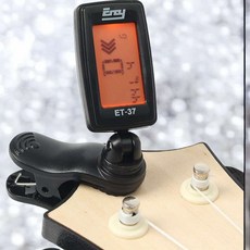 기타 클립형 블랙 LCD화면 6모드 원터치 진공튜너 기타튜너자동조절기 통기타튜너 튜닝기 기타튜너기