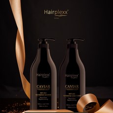 Hairplexx 輕奢黑曜魚子洗護組 煥活修護洗髮乳護髮素 1000ML, 1個, 輕奢黑曜魚子洗髮乳1000ML