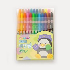 모나미 펭수 샤프식 색연필 세트 (24색), 단품, 단품
