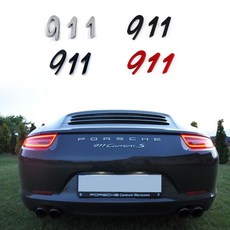 포르쉐 호환 911 레터링 신형 구형 엠블럼, 신형-블랙(무광), .