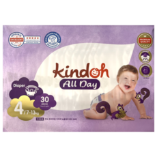 킨도 프리미엄 뉴올데이 밴드형 기저귀, 4단계, 30매