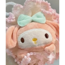 귀여운 캐릭터 프릴 샤워볼, 1개, 1개입, 마이멜로디_핑크