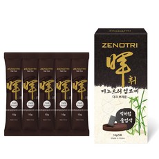 [염모제 체험 이벤트]제노트리 염모제 휘 물염색 두피 저자극 새치 커버 간편 셀프 2종 칼라 5포, 다크 브라운, 1개