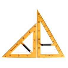 金絲猴教學三角板教師磁性教具尺子三角尺圓規套數學教學用具用尺, 三角板套裝, 1個