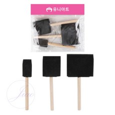지아오 페인팅 스펀지브러시 3종 세트 미술스펀지 페인트스펀지붓
