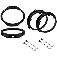 [ 830578 ] 15.2x22.9cm(6x9인치) 전면 및 15.2cm(6.5인치) 16.5cm(6.5인치) 후면 자동차 스테레오 스피커 설치 어댑터 마운트 브래킷 플레이트