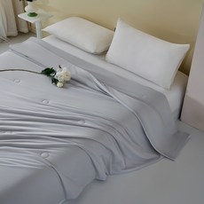 夏涼被嬰兒水洗涼感牀上用品學生牀品夏季被子純色冰絲薄被空調被, 純色-灰【A類母嬰級-觸肌瞬涼】