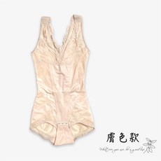 Vivy peach 清涼彈力網布連身塑體衣 深V塑型 腹部緊實 法式蕾絲美背 提臀設計 三排三勾