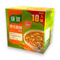 康寶 港式酸辣濃湯, 46.6g, 10個