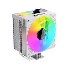 COOLMOON 酷月 GT400 120mm CPU散熱器 ARGB四導熱管風扇 靜音高效散熱, 白色, 1個