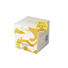 Luxxy | 3팩 세트 부드러운 아프리카 각질 제거 네트 2개 및 등 목 또는 발용 손잡이가 달린 거친 스폰지 1개 흑인 여성 소유 매끄럽고 부드럽고 실키한 피부 만들기, 블랙, 화이트, 브라운, 1, 3