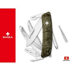 Swiza瑞士瑞莎軍刀95mm HU10獵人落葉迷彩 13用瑞士刀 瑞士製造, 1個