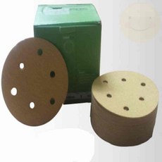 왼스토어 샌드페이퍼 125mm 6H 100매 320방 원형사포320방