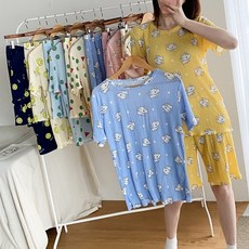 여름 플리츠 잠옷세트 아동잠옷세트 주니어파자마세트 성인용 파자마세트 가족홈웨어세트