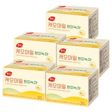 동서 캐모마일 현미녹차 티백, 1.5g, 20개입, 5개