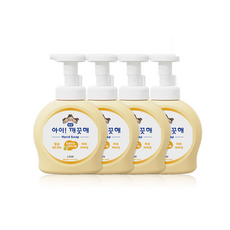 핸드워시 490ml 본품x4개 파우더향 순, 4개