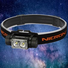 니크론 LED 충전 헤드랜턴 H35 C형 / 1600루멘 USB-C 고속 충전 랜턴, 1개, 검정