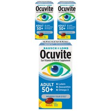 BAUSCH LOMB 博士倫 葉黃素Omega-3迷你膠囊 50歲以上適用, 50顆, 3罐