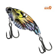 나비 메탈바이브 하드베이트 쏘가리 루어 낚시 배스 7g 14g, 1개, 블랙(MB16)