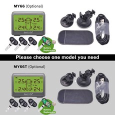 후방감지센서 bsa 호환 Deelife TPMS 태양열 자동차 타이어 압력 모니터링 시스템 Bar TMPS 휠 내부 외부 센서, Internal Sensor_MY66T