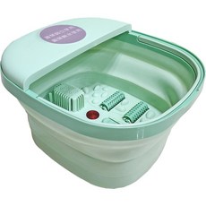 imini 溫熱氣泡式按摩泡腳機 折疊恆溫足浴盆, 綠, 綠, 7702