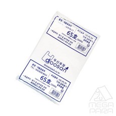 메가파라 비닐봉투 흰색 50L 30매입 65호 쓰레기봉투