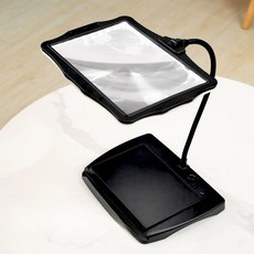 스탠드 돋보기 확대경 탁상용 블랙 자바라 작업용 고화질, 1개, 기본 색상