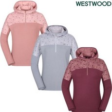웨스트우드 여성 플라워 패턴 후드 집업 티셔츠 WM4WCTS330_SC