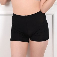 쿨 인견 민무늬 스킨 블랙 여성 2부 속바지 보드라운 청결감 부드러운감촉의 깔끔한속옷