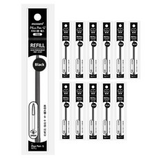 모나미 프러스펜 S 리필펜 0.4mm, BLACK (블랙), 24개