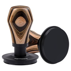 Normcore 58.5mm 커피 탬퍼 V4.1 티타늄 PVD 코팅 플랫 베이스가 있는 에스프레소 스프링 장착 탬퍼 6.8kg(15파운드) / 11.3kg(25파운드) /, Normcore 58.5mm 커피 탬퍼 V4.1, 티타