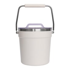 보냉 아이스 버킷 대용량 스테인리스 캠핑 휴대용 야외용 음료 보관용품, 1000ml, 밀크 티 2000 ML 용량