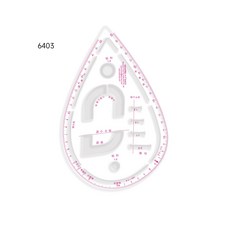 KEARING 곡선자 재단용 곡자 칼라곡자 곡자 곡선자 커브 자 재봉용 소매 깃목 커브 자 다기능 프렌치 앤 힙 커브 자 패턴 마스터 목선 암홀 허리라인 커브 라인 패턴 제작, 1개, 6403