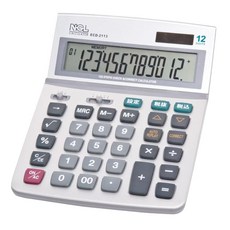 나카바야시 계산기 12자리수 L ECD-2113S, 1개, 상세페이지 참조