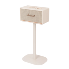 마샬 스피커 스탠드 스탠모어 2 3 고급형 거치대 [머치스탠드] 1 2 3 호환, 스탠모어 무광 크림 스탠드+3M 케이블(백색), 백색, 1개