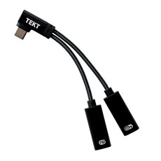 택트 90도 60W PD지원 듀얼C타입 2in1 C타입 OTG 젠더 고속 충전 허브(HB22), 1개, 1개