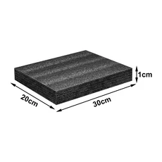 폴리에틸렌 폼 시트 패딩 블랙 쿠션 포장 패드 공예용 인서트, 07 Black 30x20x1cm