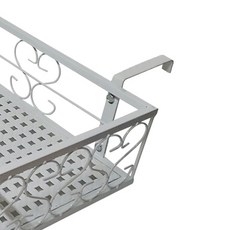 MK 화분걸이 고리 난간용 창틀용, 화이트