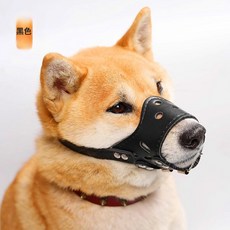 狗狗嘴套 防咬防叫防亂吃大型中型小型犬小狗柴犬口罩 止吠器, 1個, 黑色【柔軟皮革/不傷毛髮/狗狗不抗拒】4:XS-(建議4-8斤犬)