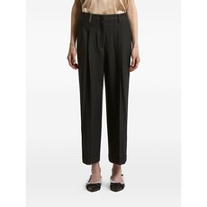 페세리코 스트라이프 디테일 플리츠 디테일 팬츠